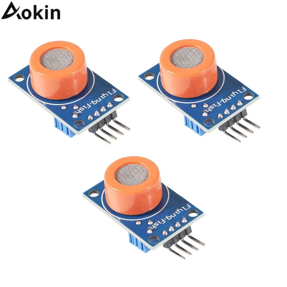 3 Stück MQ3 Alkohol-Gassensor-Modul zur Ethanol-Dampferkennung mit Analog- und Digitalausgang für Arduino ESP32 Raspberry Pi DIY