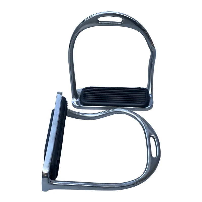 ركاب الحصان من الفولاذ المقاوم للصدأ على الطراز الإنجليزي، لتخفيف آلام الركبة/الكاحل #5