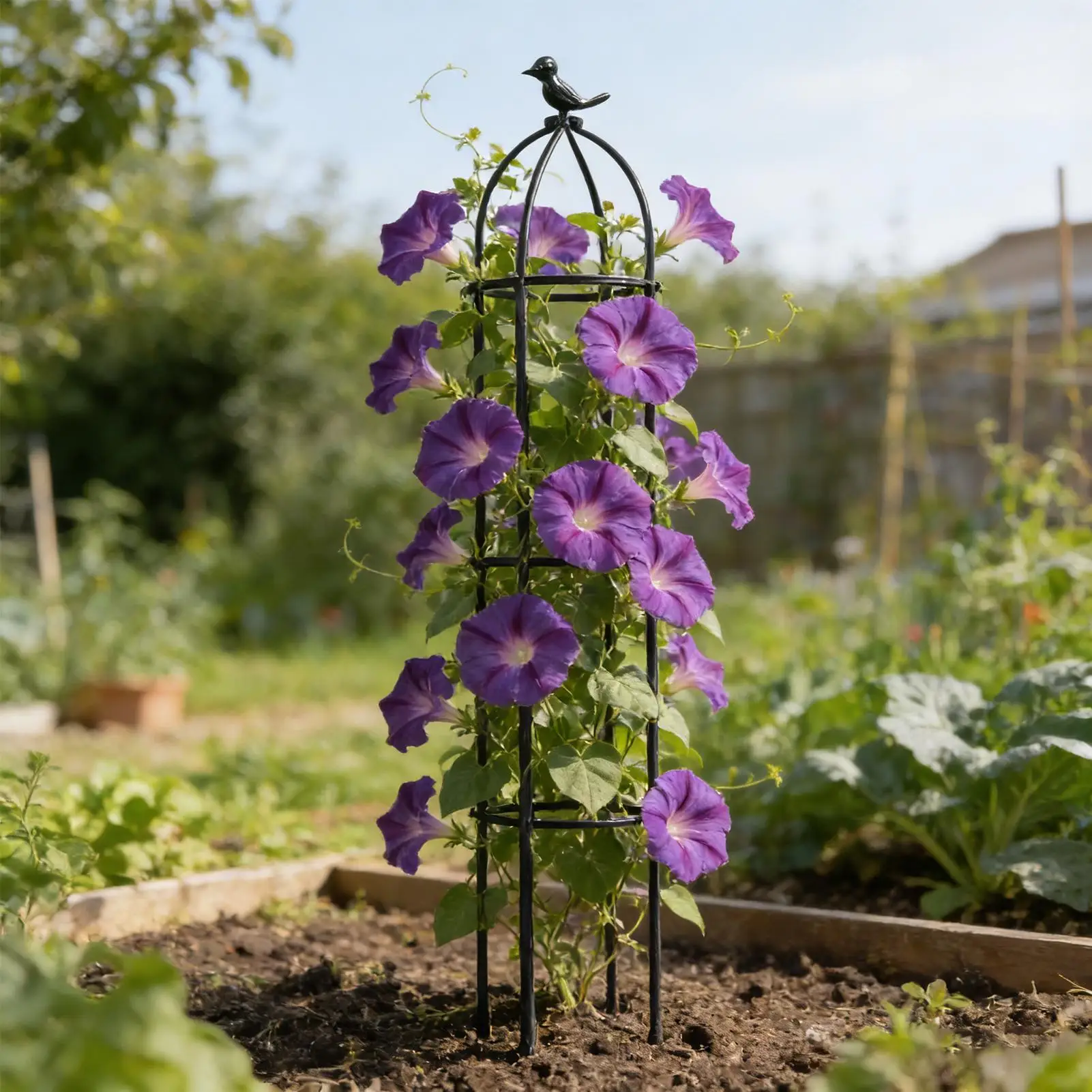 1Set Climbing Plant Trellis Garden Support Cages For Flowers Plants Support Frame Trellis Climbing DIY Flower Vines Pot Stand