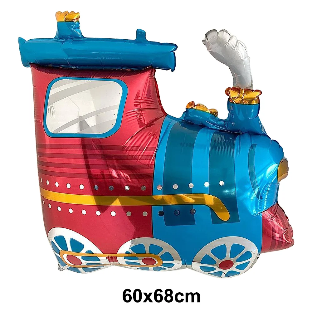 4PCS Train Birthday Decorations Foil Balloons Retro Train thomas the Themed  Supplies  Baby Shower Wedding Birthday Party Favors