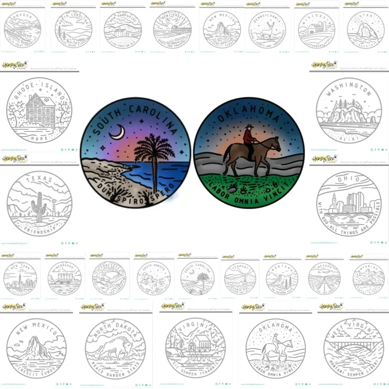 Montana Nebraska Nevada Clear Stamps Scrapbook Diary Decoration Stencil Embossing Template DIY Greeting Card Handmade 2026 new
