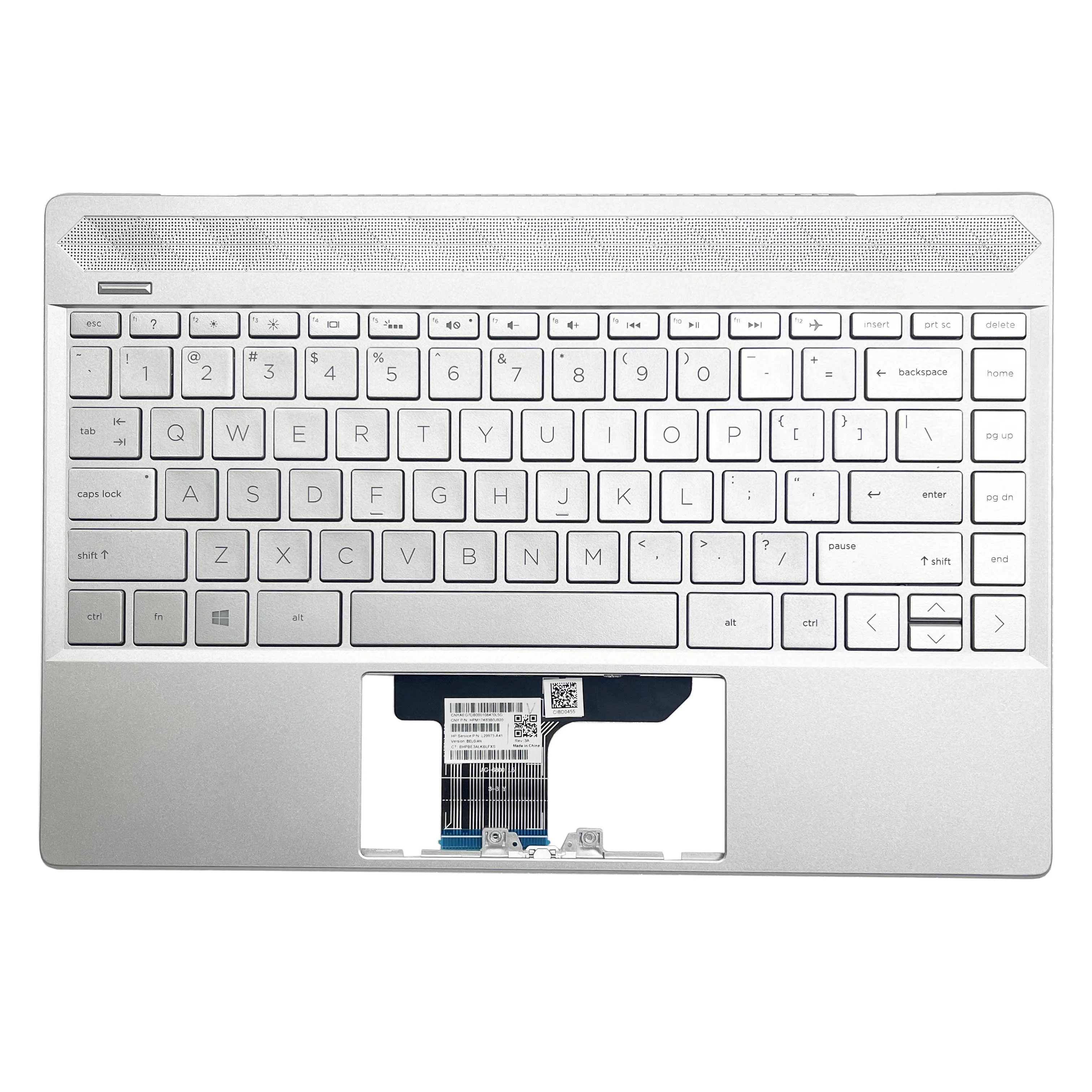 

Original NEW US Keyboard for HP 13 13-AN TPN-Q214 G7D Laptop Palmrest Upper Cover Top Case Backlit keyboard Replacement Silver