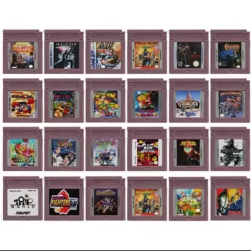 Gbc cartucho de jogo, 16 bit, para console de videogame, metroid, castlevania, lendas, viagens, galeria do mundo, 2, 3, ultraman