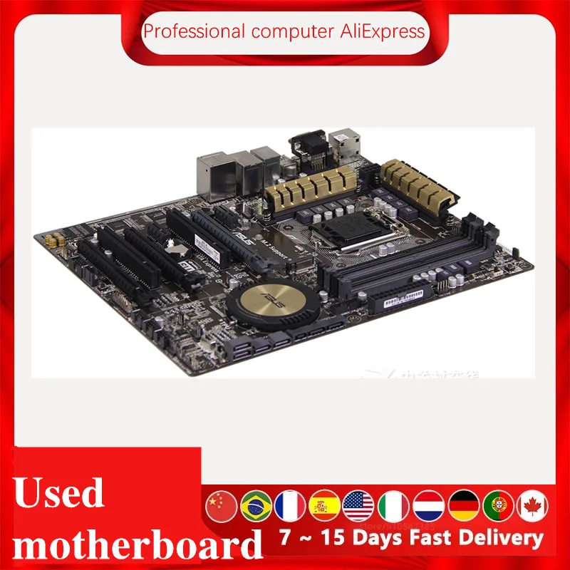 Imagem -03 - Motherboard Desktop Original Usado para Asus Z97a Z97 Lga 1150 Core i7 i5 i3 Ddr3 Sata3 Usb 3.0