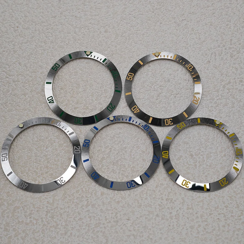 38mm Ceramic Watch Bezel Insert Ring High‑gloss Mirror Polish Slope Fits SKX007 SKX009 SRPD 40mm Watch Case Bezel Refit Inserts