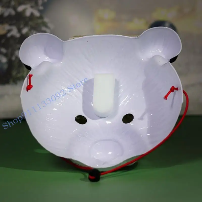 H9ED รายละเอียดหน้ากากปาร์ตี้สัตว์ พรีเมี่ยม PVC ฉลองเทศกาลอุปกรณ์เสริมสำหรับเด็กผู้ใหญ่