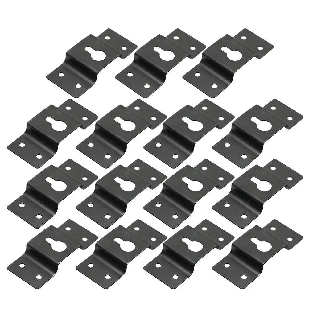 

30 PCS Speaker Rear Hook Surround Sound Hanger Plate for Audio Connector Bracket Wall Mount Iron Heavy Duty Hanging