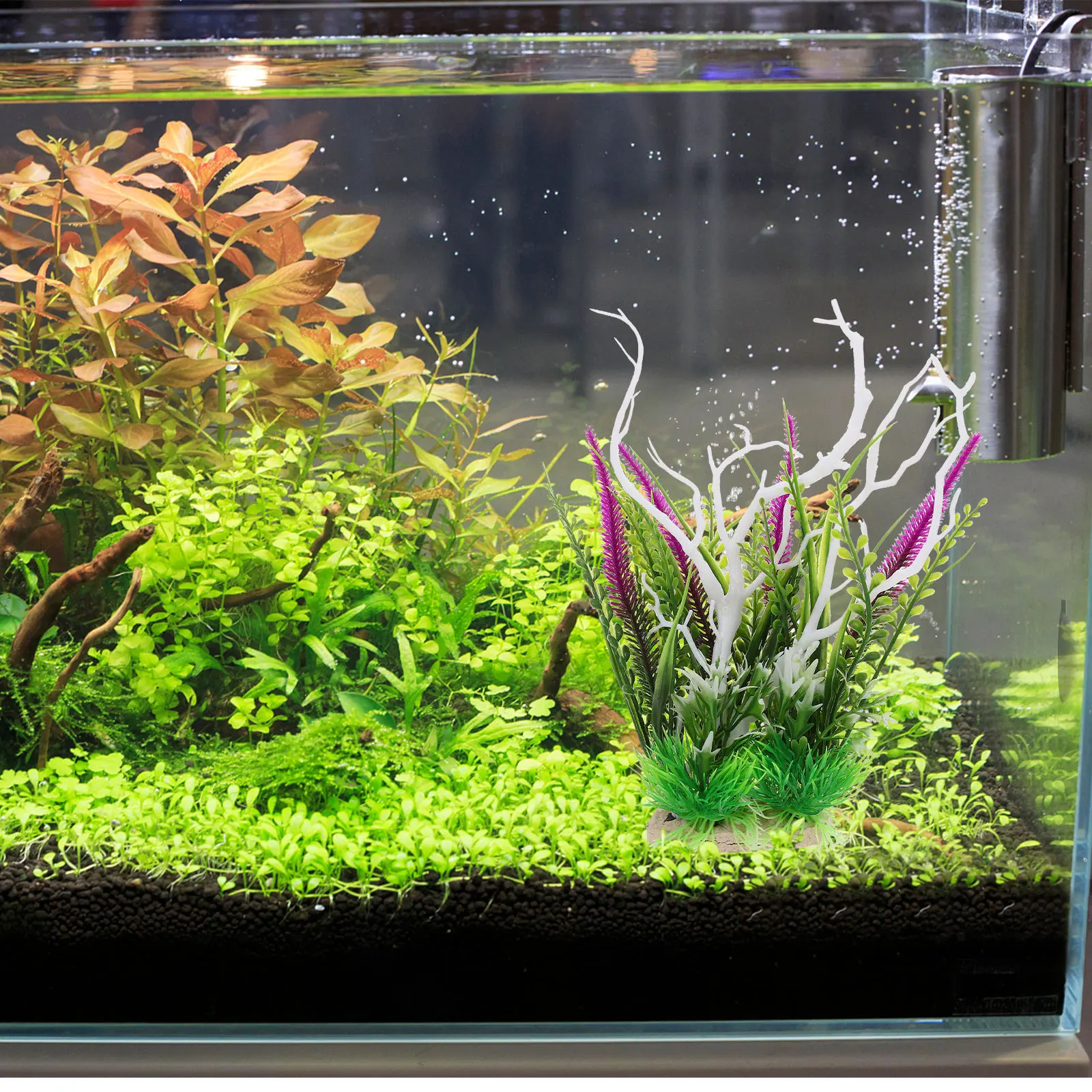 

Artificial Aquatic Plant Fake Coral Plant Fish Tank Decoration Natural Simulation Underwater Coral Plastic Water Grass Fish Tank