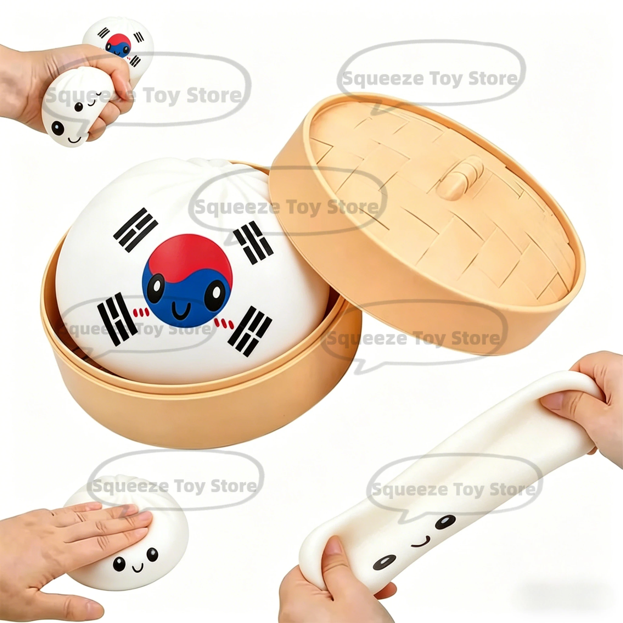 2026 Kreativität Dumpling Squishy Fidget Toys Dumpling Geschenke Mysterien Brötchen-Spielzeug Stressabbau-Geschenke Büro-Schreibtisch-Deko Neu