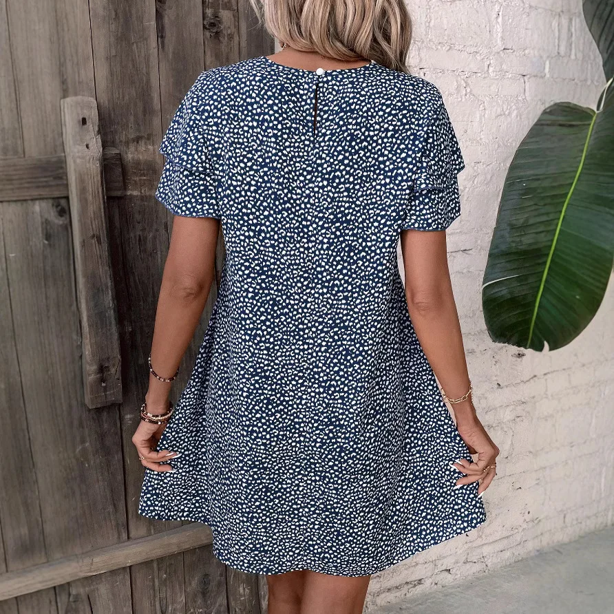 Ele camadas sve impresso emagrecimento cintura feminina dr tecido de poliéster saia evasê brilhante tead detalhe regular sve