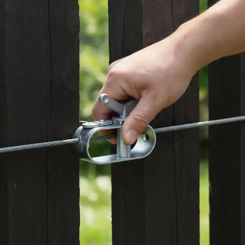 1Pcs Heavy Duty Electric Fence Cable Tensioner Rustproof Wire Tightener for Outdoor Livestock Pasture Fencing Repair
