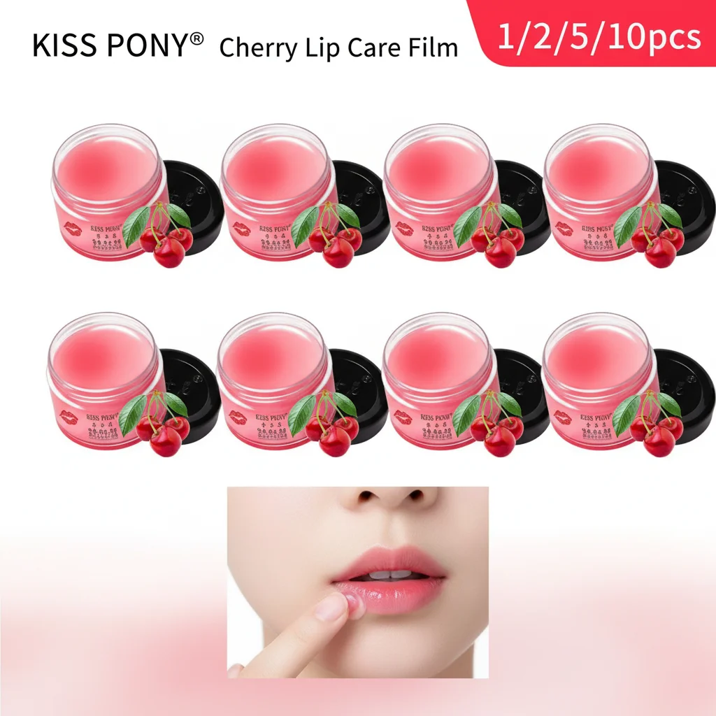 Cherry Night Care Lip Mask Moisturizing & Anti Cracking Lipstick - Intensive Hydration for Soft & Smooth Lips