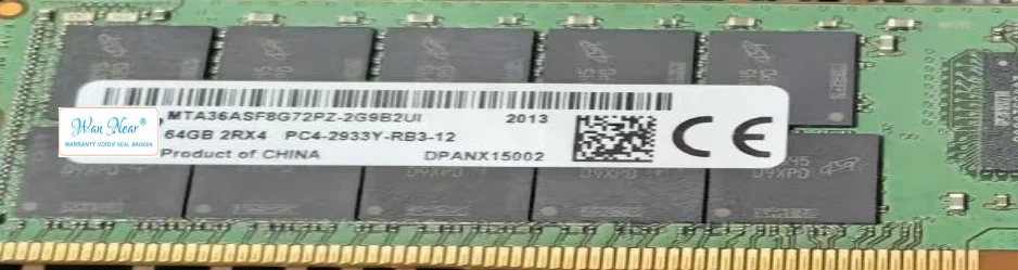 

For 64G 2RX4 PC4-2933Y-RB4-12 ECC MTA36ASF8G72PZ-2G9E1