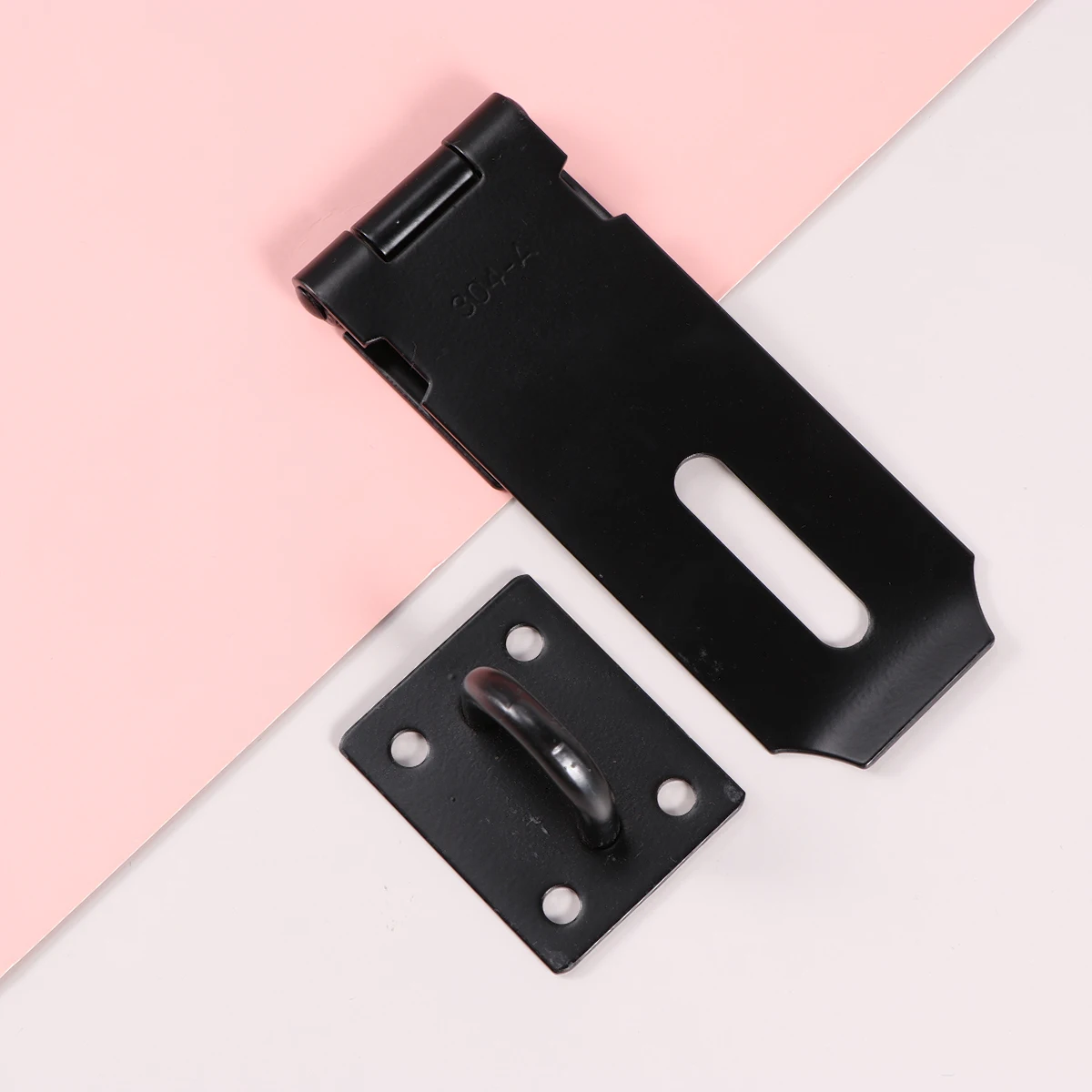 

1Pc 4Inches Anti-Theft Buckle Door Lock Home Hotel Door Bolt Latch Heavy Duty Door (Black)