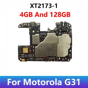 Bilashmart Original Motorola Moto G31 XT2173 1 Motherboard Mobile Electronic Panel Mainboard Circuits With Chips Plate 4GB And 128GB