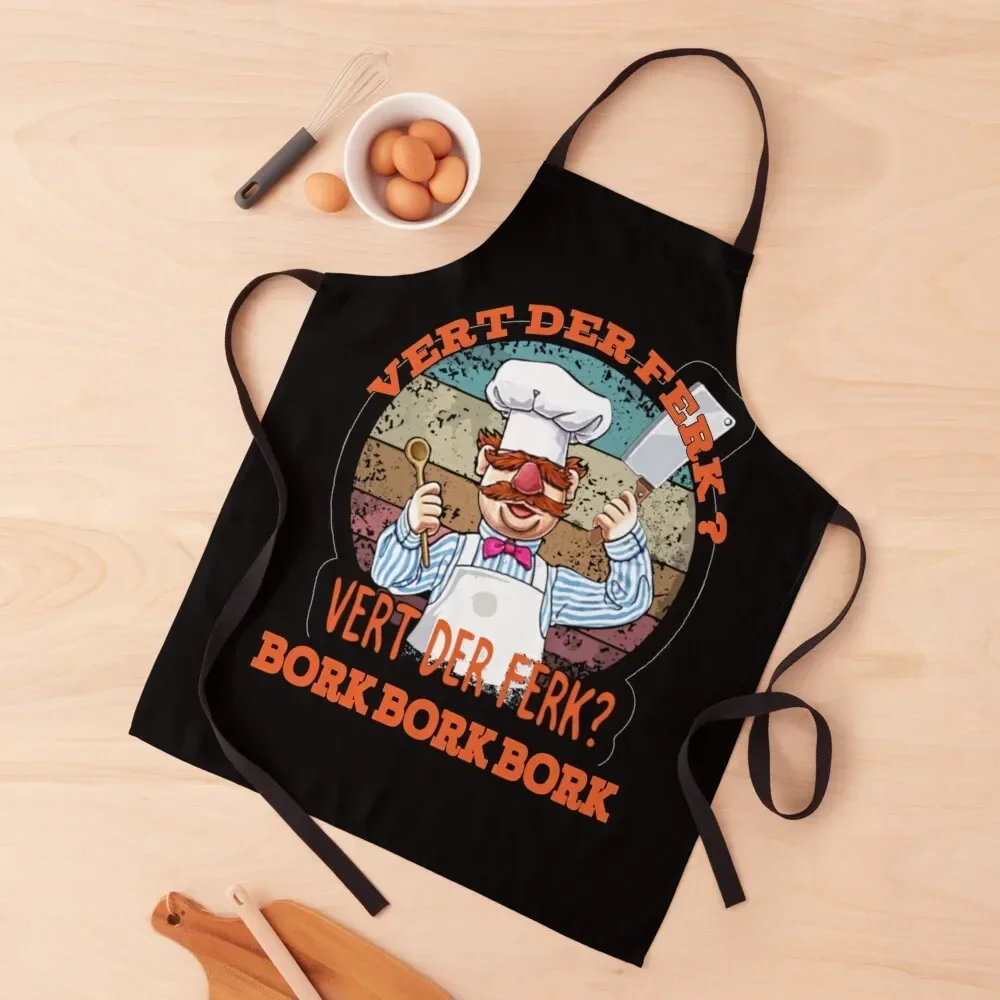 

The Swedish chef bork Apron Kitchen Women Chef Accessories christmas kitchen chef costume Apron