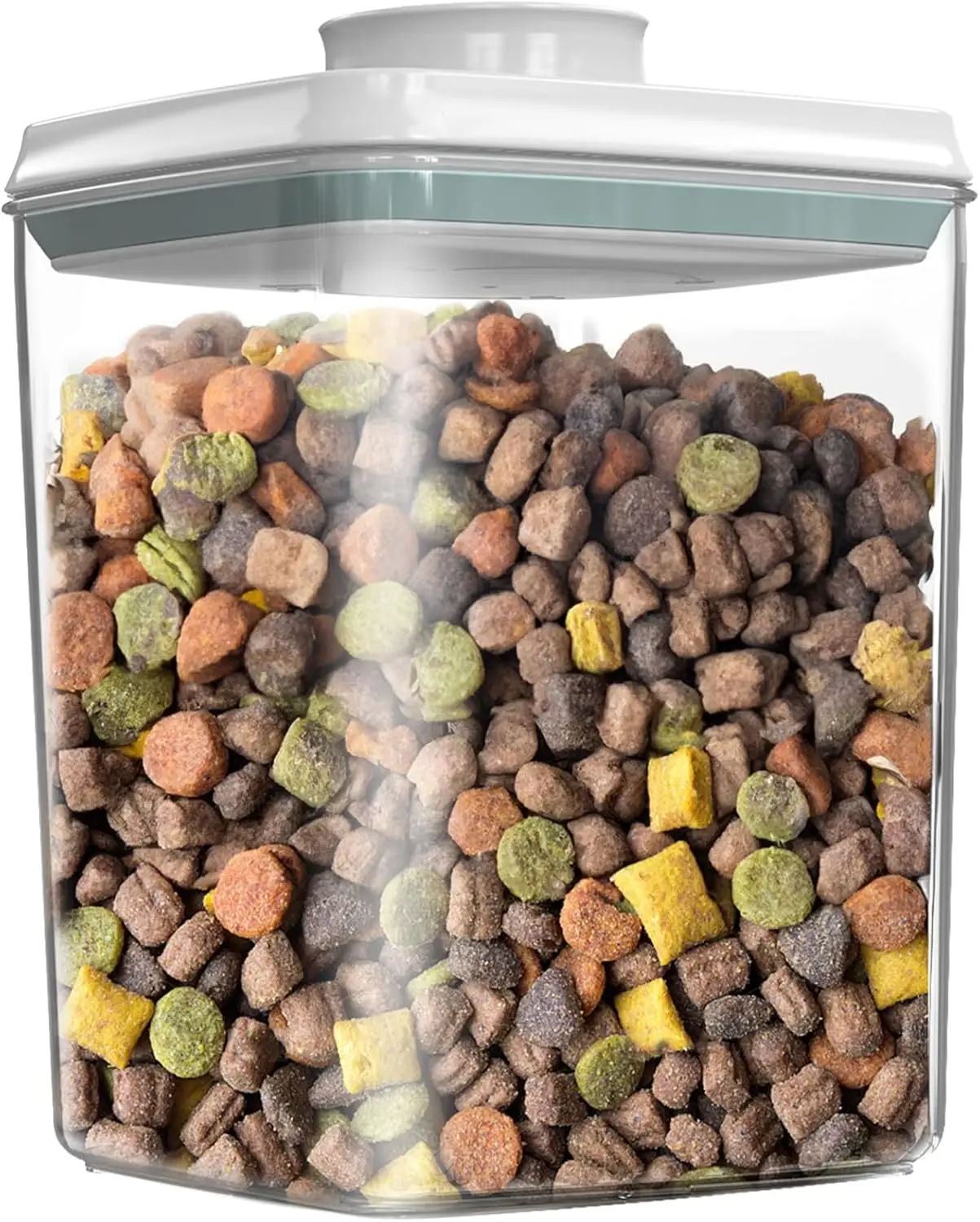 Airtight Dog Treat Container with Lid, BPA-Free Plastic Pet Food Storage for Snacks and Biscuits