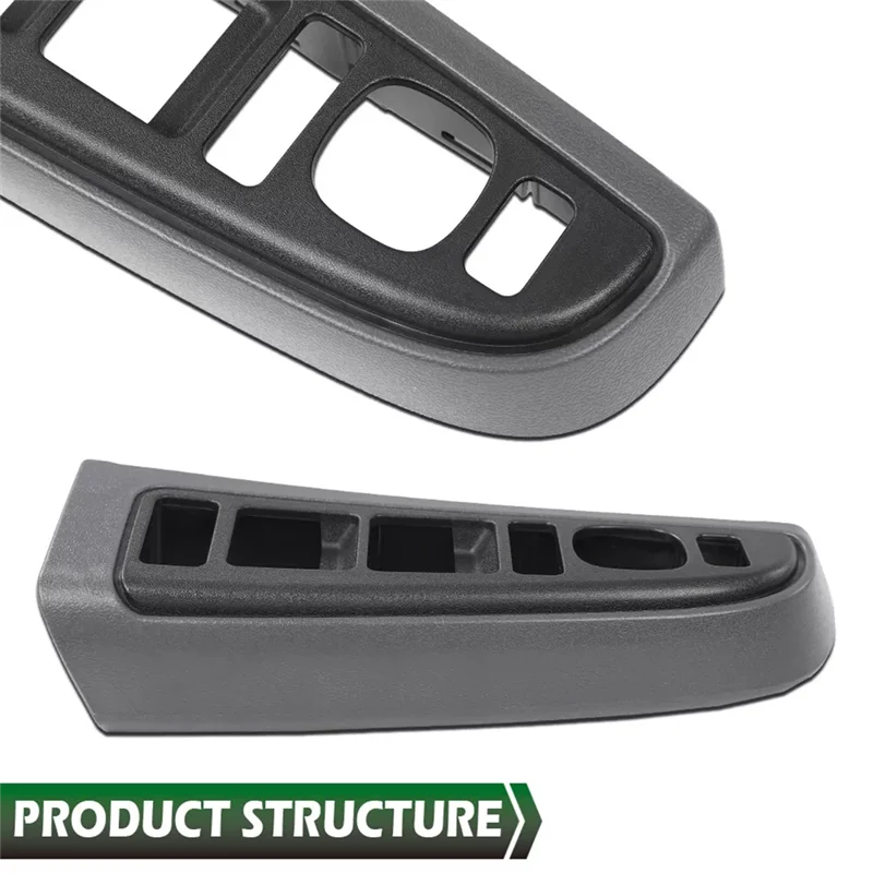

1Pair Front Window Switch Bezel 89045128 89045120 For Chevy Silverado GMC Sierra 03-07 Armrest Upper Panel