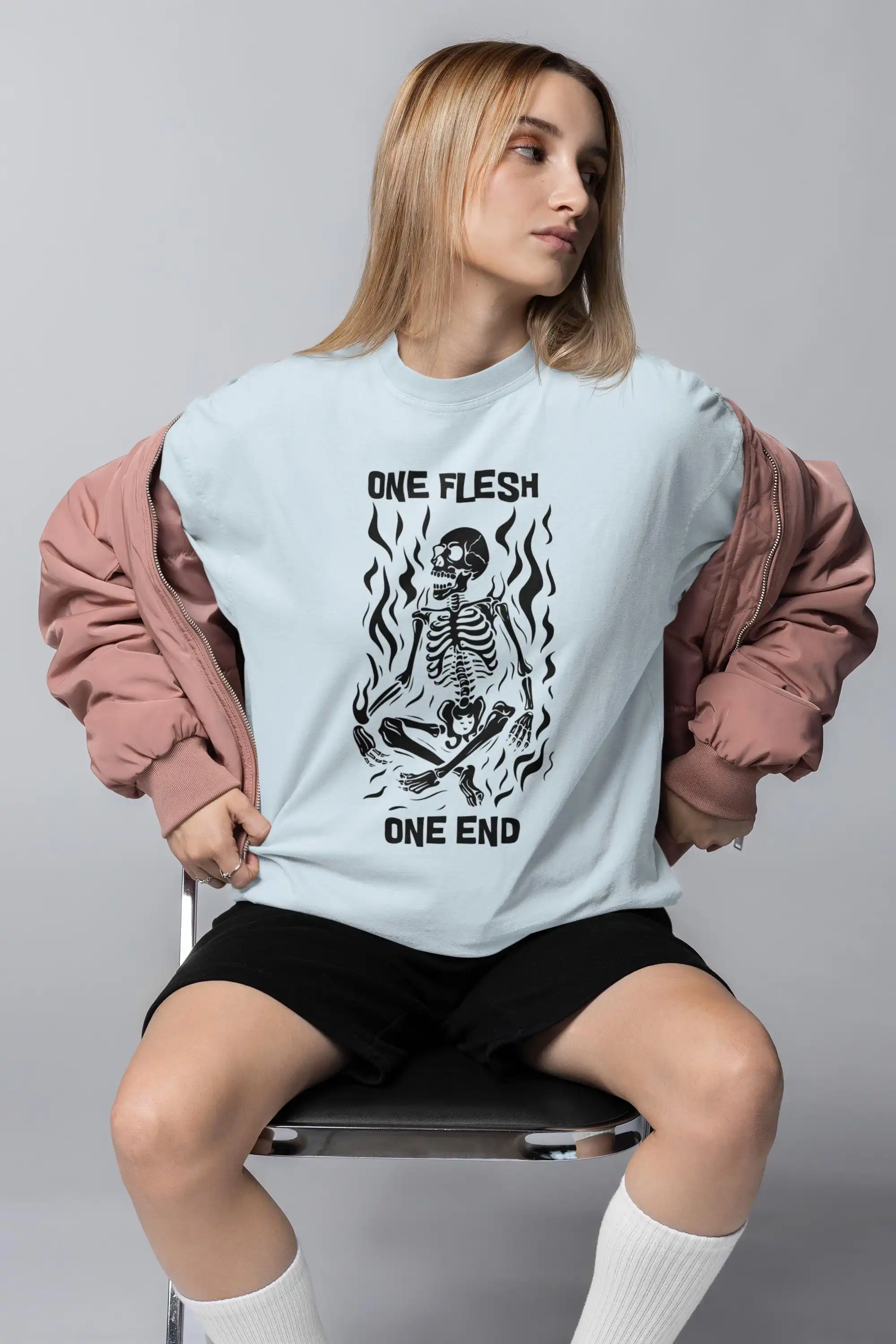 One FLESH One END || the locked tomb, gideon the ninth, necromancy, necromancer, book lover gift, bookish shirt
