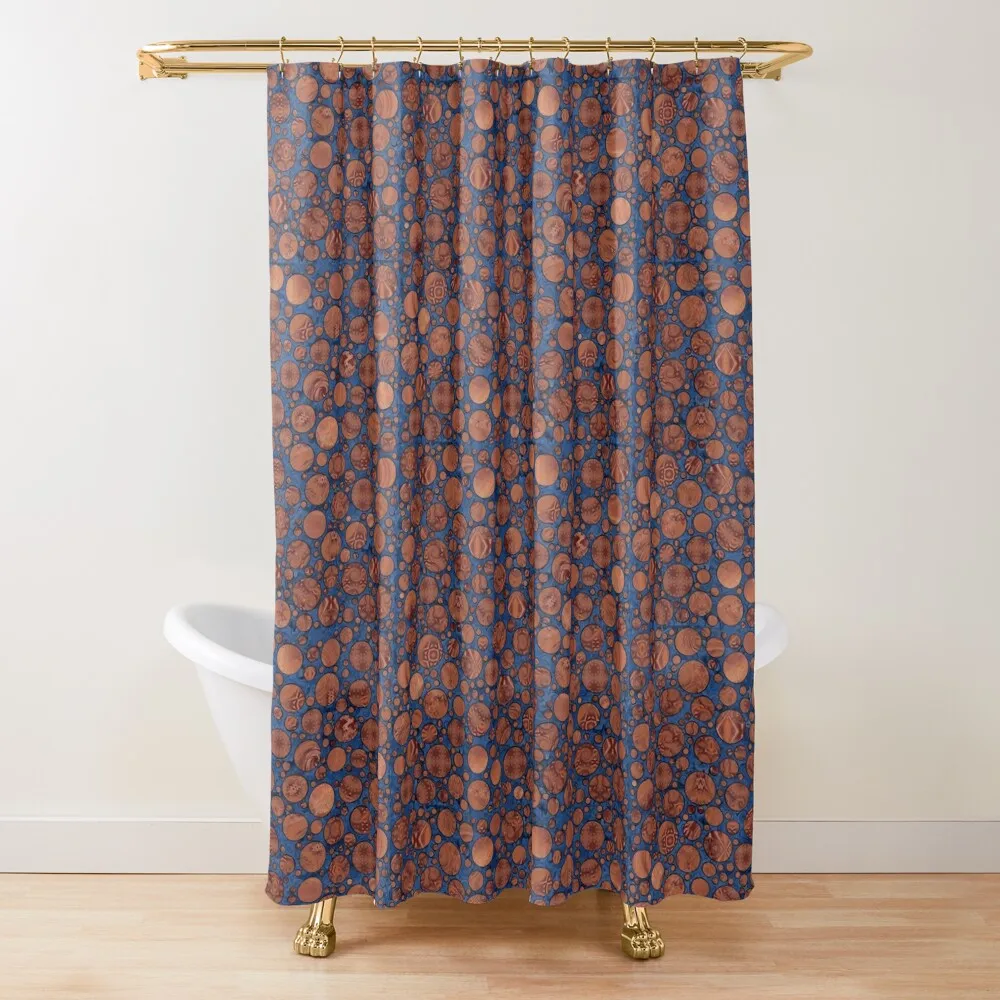 

Polka Dot Dreams - Log Cabin Shower Curtain Bathroom Accessories For Bathroom Shower Bathroom Fabric Curtain