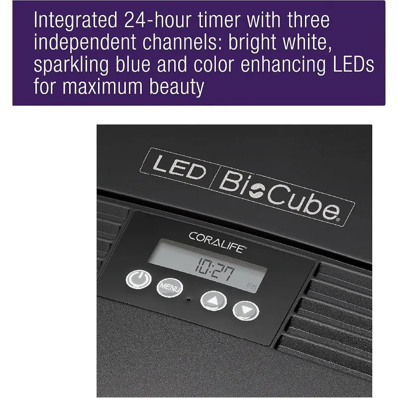 Coralife LED BioCube Kit acquario per acquari per acqua salata, marina, barriera corallina o piante vive, 32 galloni