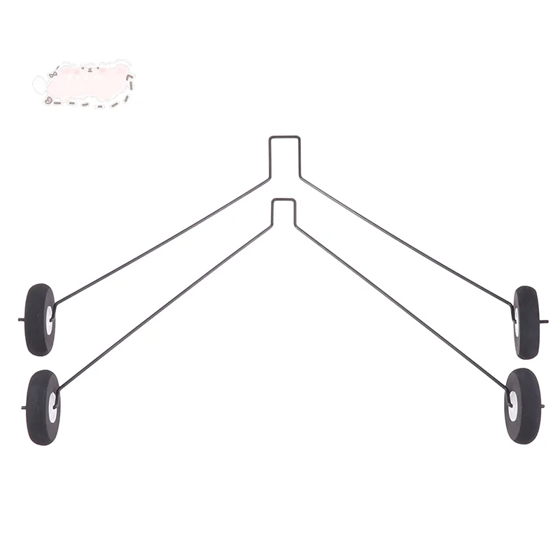

2mm Steel Wire Landing Gear for RC Aircraft 40mm Wheel, Metal Material, Fit Fixed Wing Glider Model