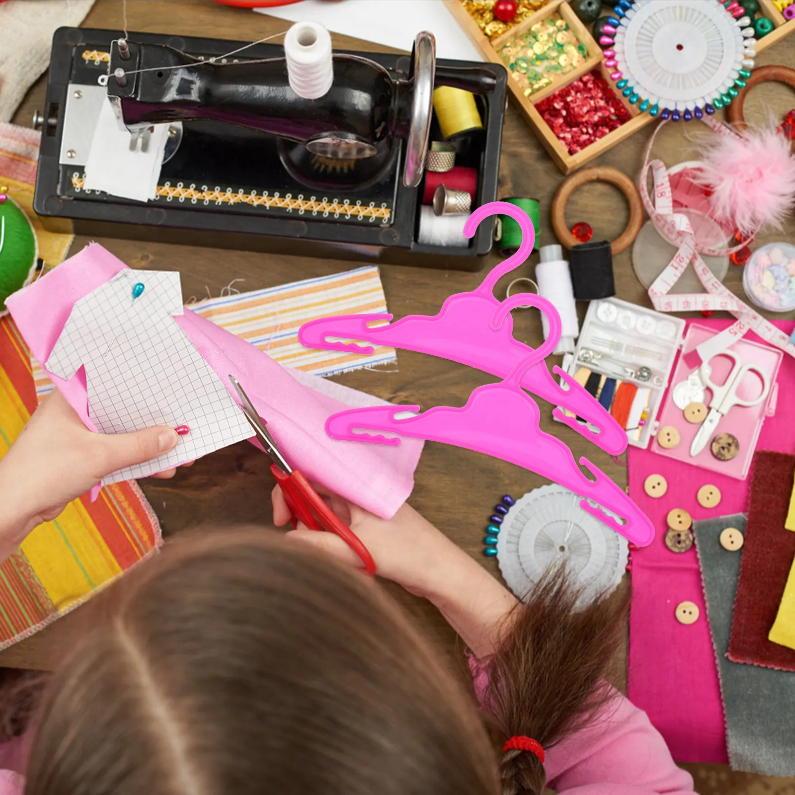 

10 шт. мини-вешалок для пластиковых стеллажей для одежды 18 дюймов, маленькие вешалки для одежды, аксессуары для хранения одежды