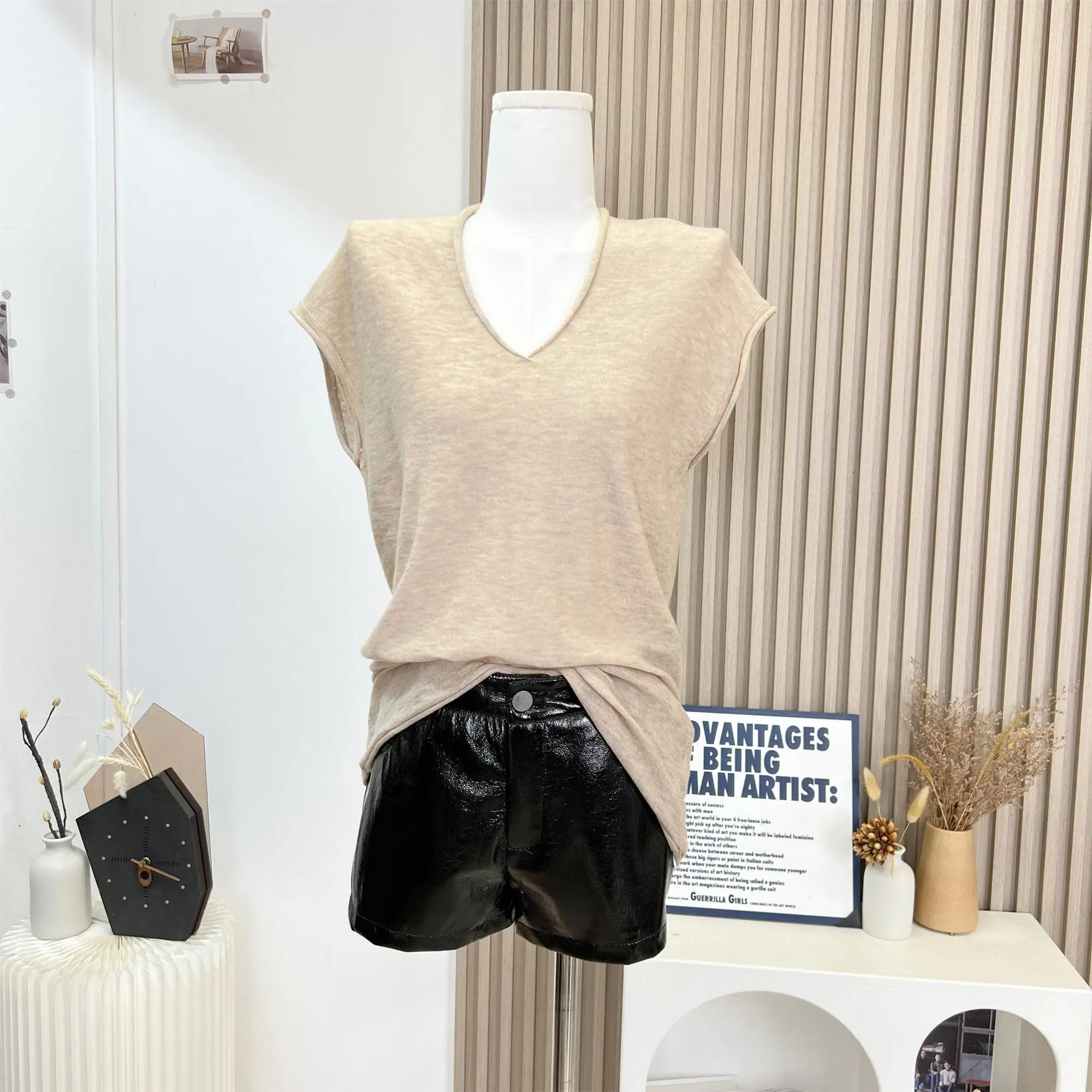 Chic Knitted Short …