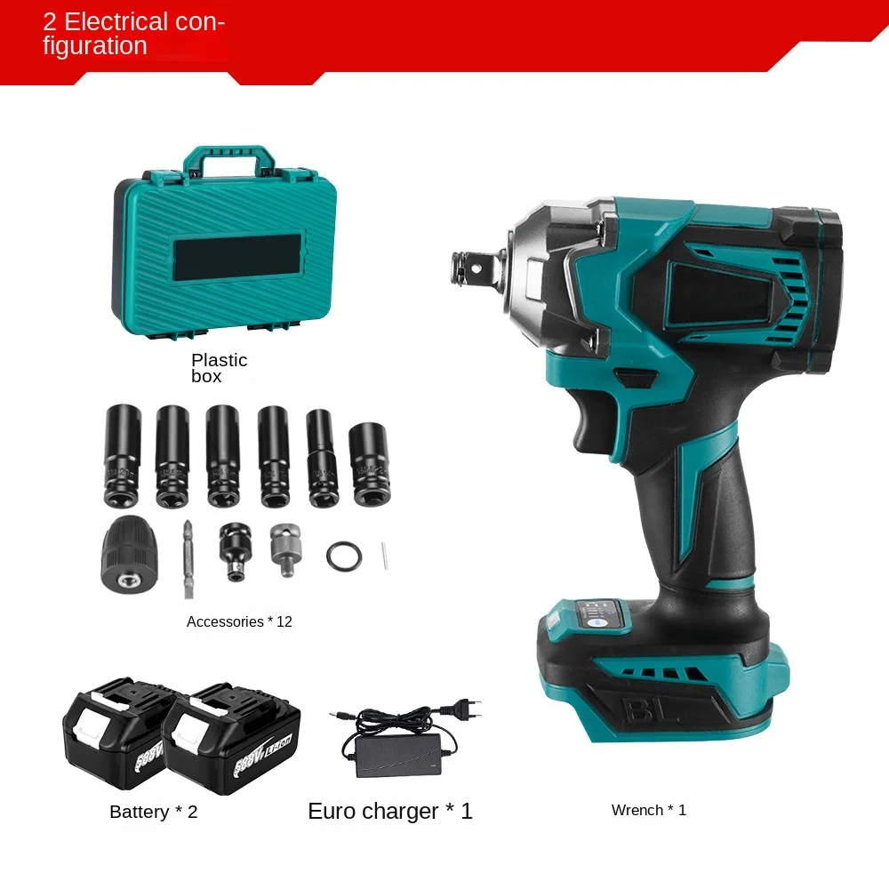 

Electric Wrench Brushless High Torque Power Impact With Light Forward And Reverse Rotation Gisam Klucz Udarowy 마끼다 밀워키