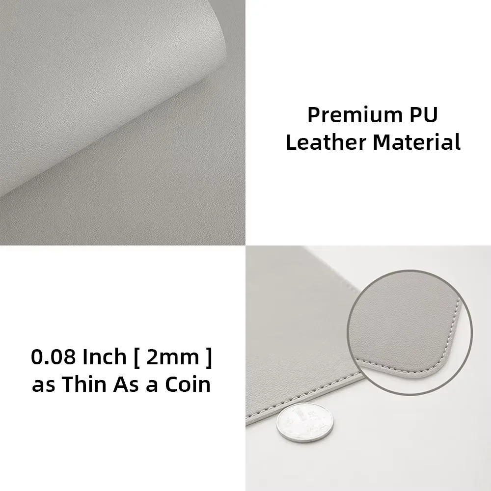 Desk Mousepad Pad Leather Size Keyboard Computer Large Desktop Gaming Protector Pad Non Desk Mat Mouse Office PU Slip Waterproof