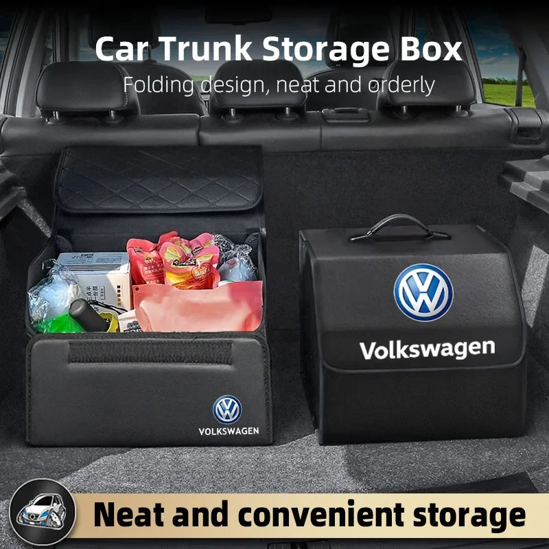 

Складной органайзер для багажника автомобиля, аксессуары для VW GTI, Polo, Golf, Passat, Tiguan, Arteon, Touareg, Taigo, Caddy, Jetta