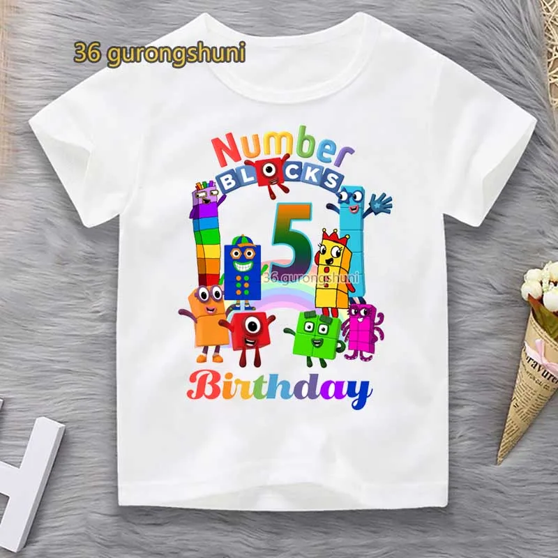 Baby Boy T Shirt For Girls Tops Graphic Tee 3 4 5 6 7 year birthday Children t-shirts Kids Clothes Girl 8 To 12 Boys clothing