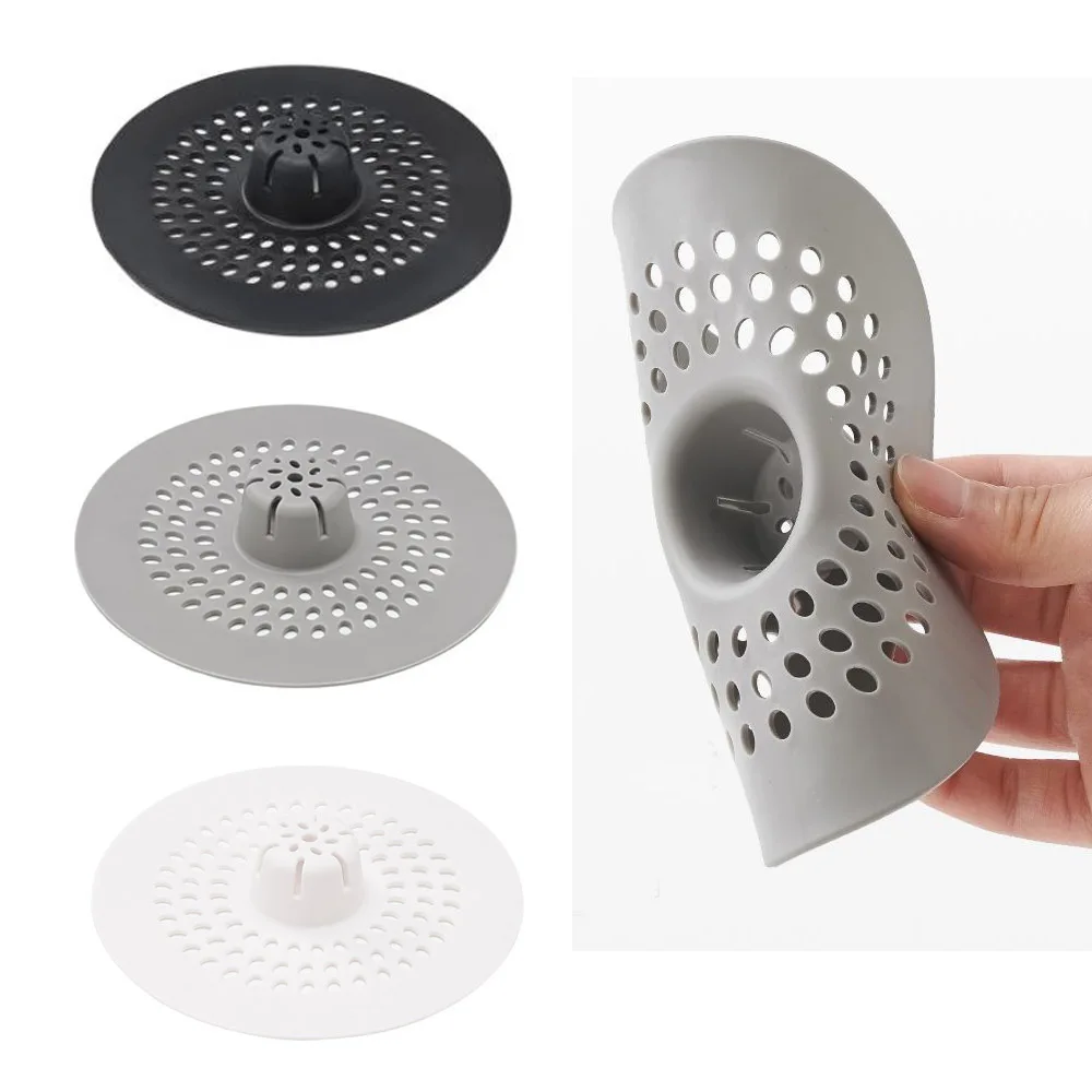 Adhesivo de silicona antiobstrucción para desagüe de suelo, filtro de pelo para desagüe de baño, tapa de desagüe, alfombrilla para desagüe de suelo, accesorio para cocina y baño