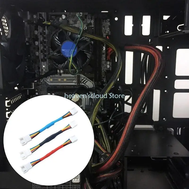 Y88B PC冷却ファン速度4ピンコネクタファン速度低下抵抗器CPUファンPWM