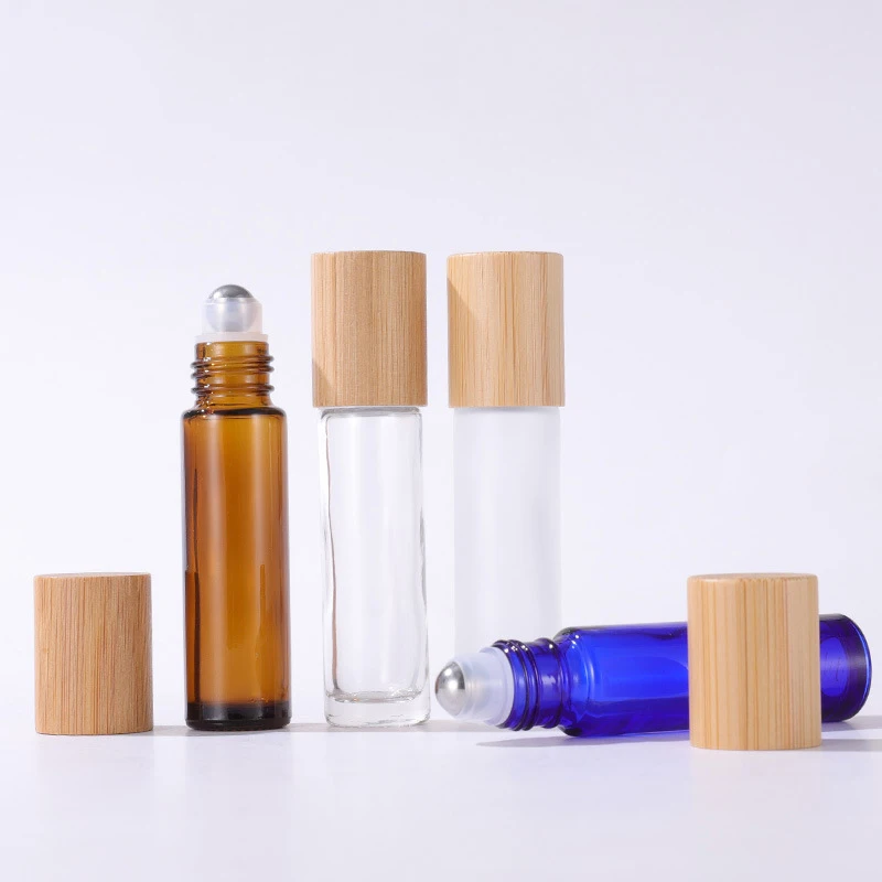 High-Grade Roll on Bottles Thick Glass Roller Bottles Containers For Essential Oils Lip Balms Perfume 10ml