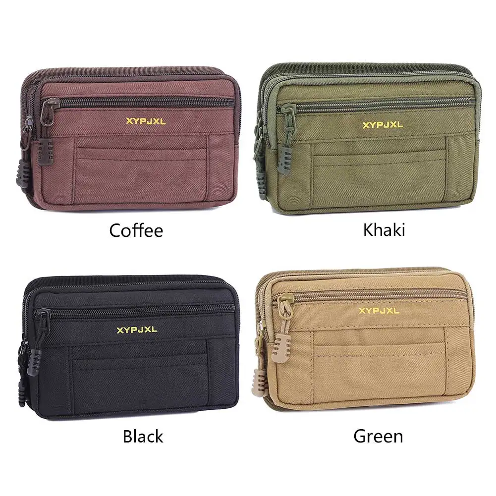 

Men Fanny Pack Multi-Compartment Mobile Phone Purse Portable Mini Coin Pouch Canvas Hiking Cycling Travel Tools