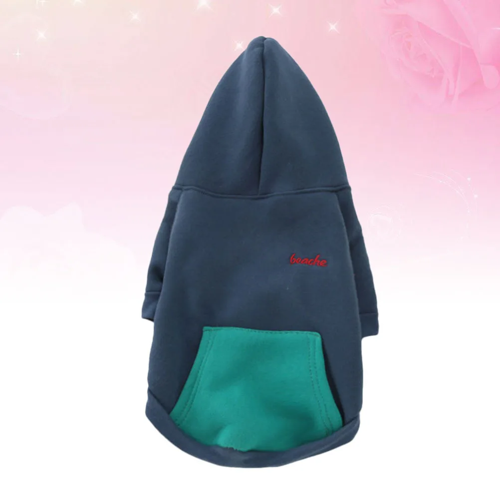 

Dog Hoodie Solid Color Acrylic Fiber Warm Comfortable Easy on Pet Clothes for Small Dogs Outdoor Walking Jogging Party