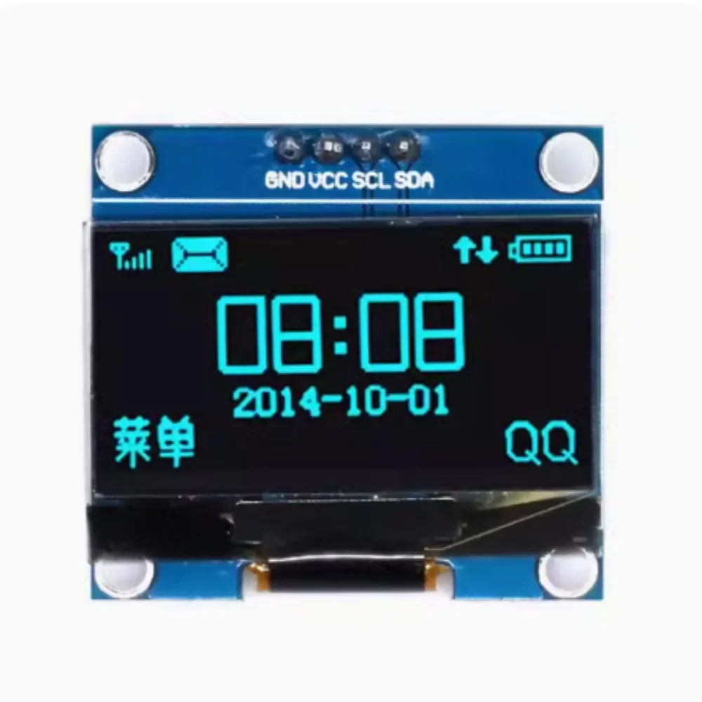Módulo OLED de 1,3 "cor branca e azul 128X64 Módulo de exibição LED LCD OLED de 1,3 polegadas para comunicação IIC de 1,3"