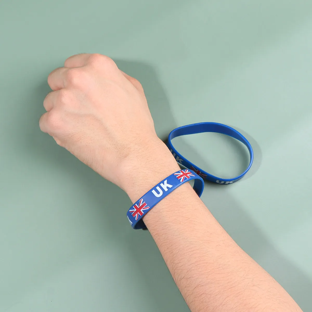 10Pcs Country Flag Silicone Wristbands Printed Bracelets Sports Game Soccer Football Match National Flag Wristbands Fan