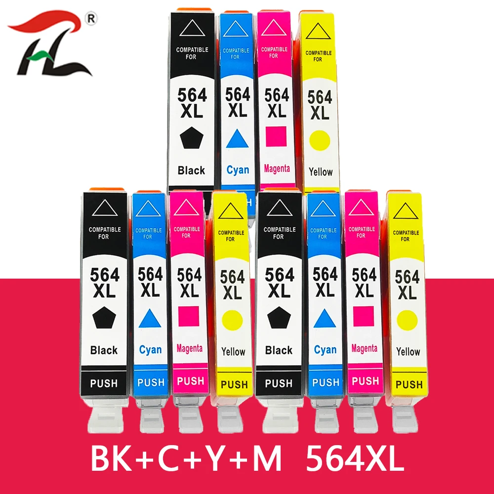 For HP 564XL For HP564 compatible Ink Cartridge For HP C5324 C5370 C5373 C5380 C5383 C5388 C5390 5525 6510 6512 C410a