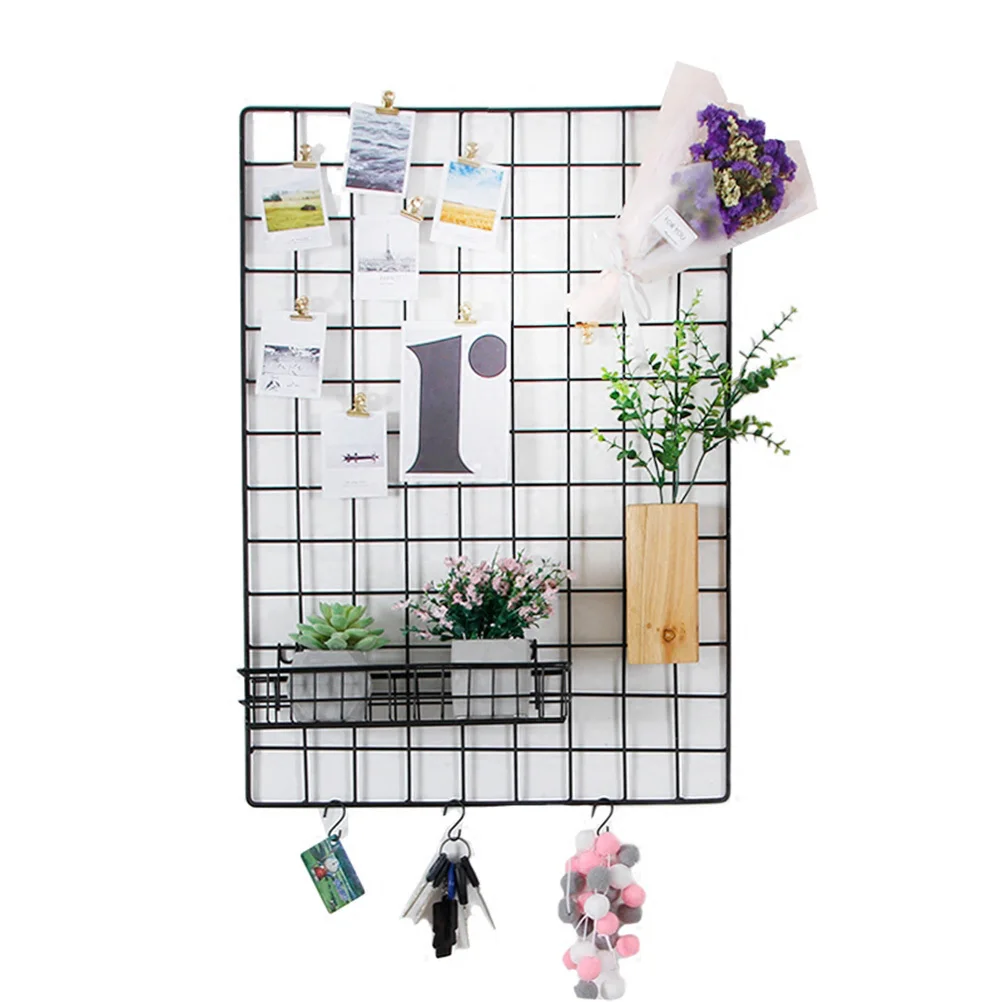 

Iron Wire Mesh Wall Mount Storage Basket Long Compact Design Hanging Organizer for Small Bathroom Kitchen Metal Storage Basket