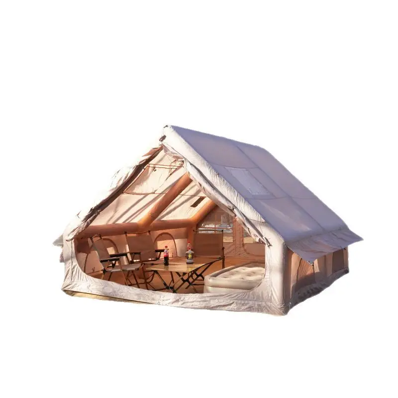 

Outdoor camping inflatable tent 12 square meters rainproof and warm thickened four-season universal large space
