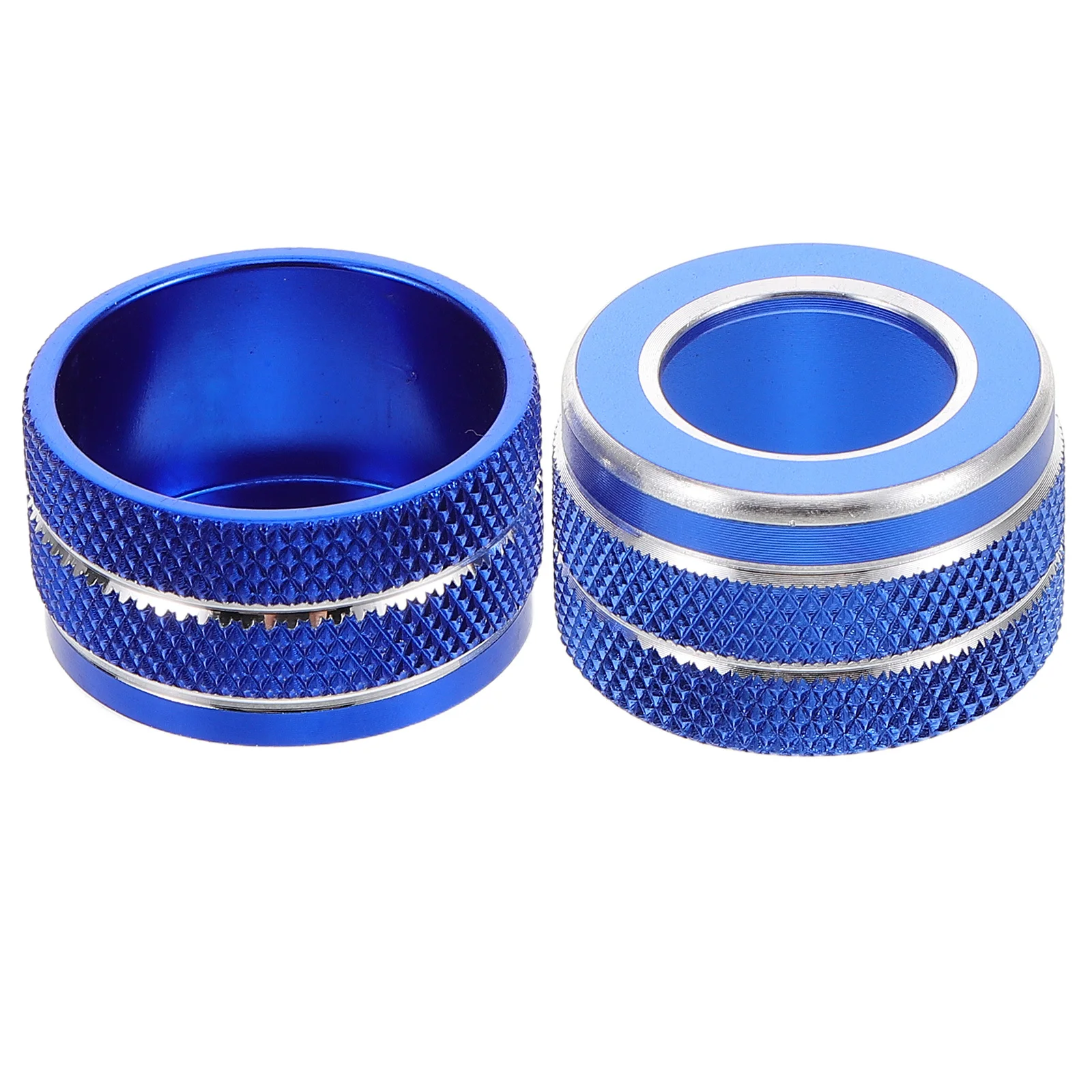 

2Pcs Air Conditioning Knob Decorative Ring Compatible Car Vehicle Interior Accessories Control Knob Covers Trim