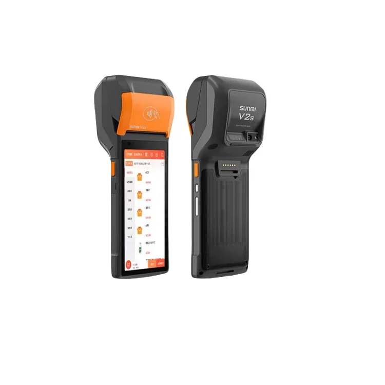 

Android 11 V2S NFC Label & NFC POS Terminal Handheld Cash Register Machine Touch Screen Receipt Printer Bluetooth Via WiFi