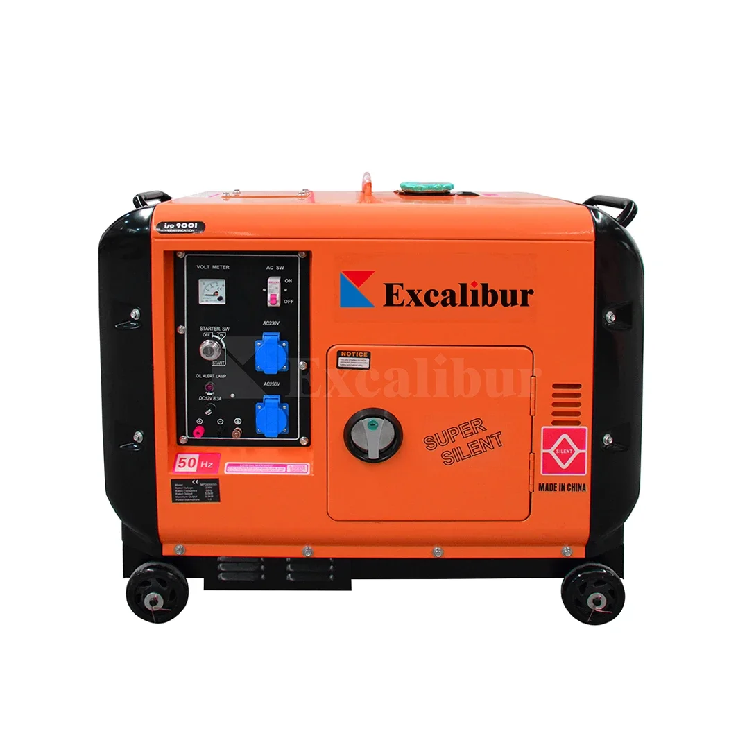 EXCALIBUR 3-8kva 5-12kw  Super Silent Generators