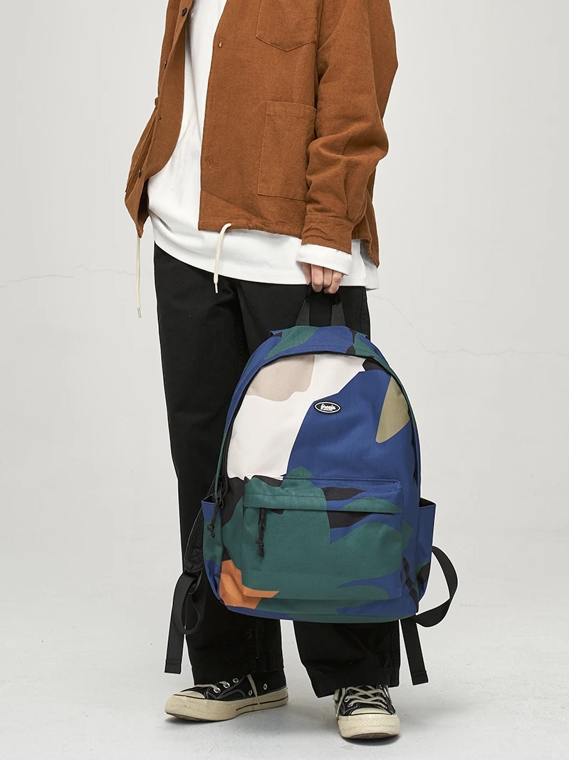 

Freein Summer New Printed Small Casual Backpack Large Capacity Women's Bag Fashionable iPad Bag for Work Daily Use