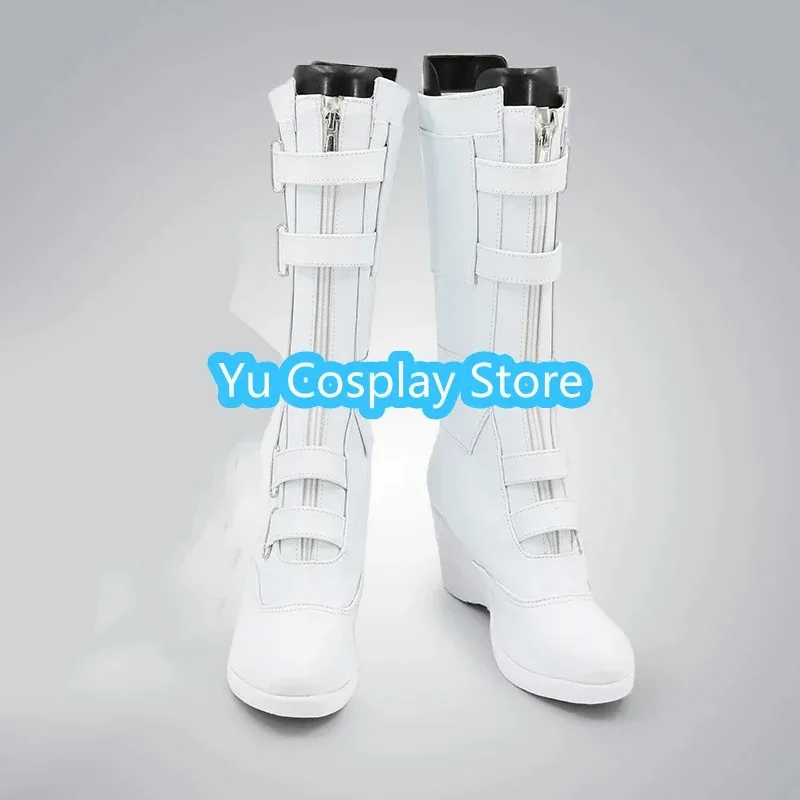 AIAI 2025Yu- Natasha Romanoff Black PU Leather Shoes Halloween Carnival Boots Cosplay Prop Custom Made