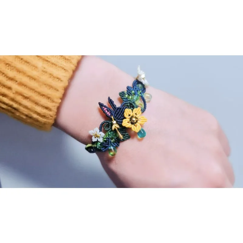 

Tighnari Game-Themed Impression-Style Character-Themed Versatile Hand-knotted Bracelet Pendant Gift Collectibles