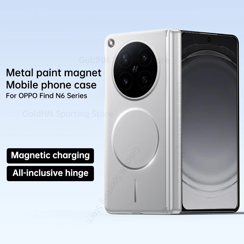 Wireless Charging For Magsafe Hinge Case For Oppo Find N6 5G Hinged Tough Magsafing Cover For OPPO Find N6 N5 N3 5G Magntic Capa