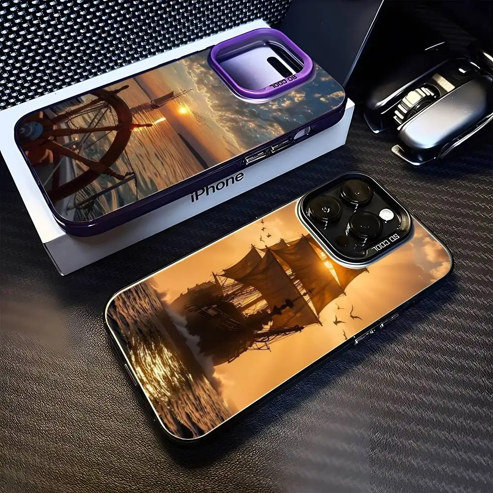 

Nautical Stories Phone Case For iPhone 16,15,14,13,12,11,Mini,Pro,MAX Purple Matte Shockproof Cover